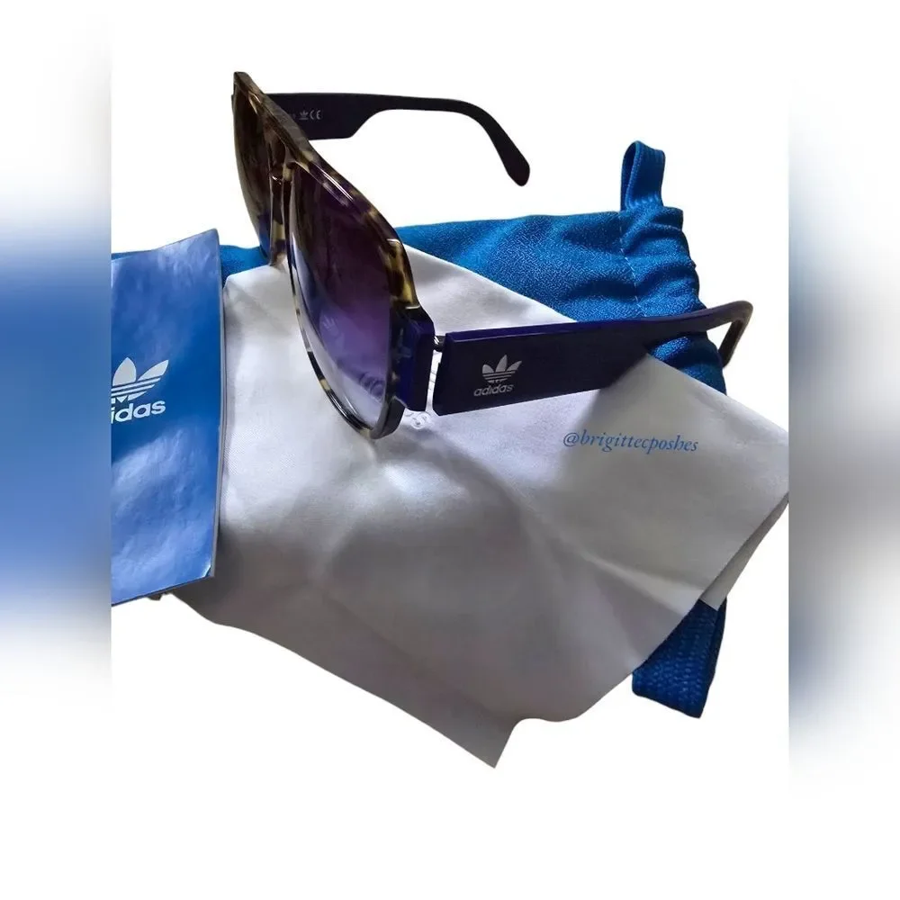 ADIDAS Original Men's Aviator Havana Blue Sunglasses